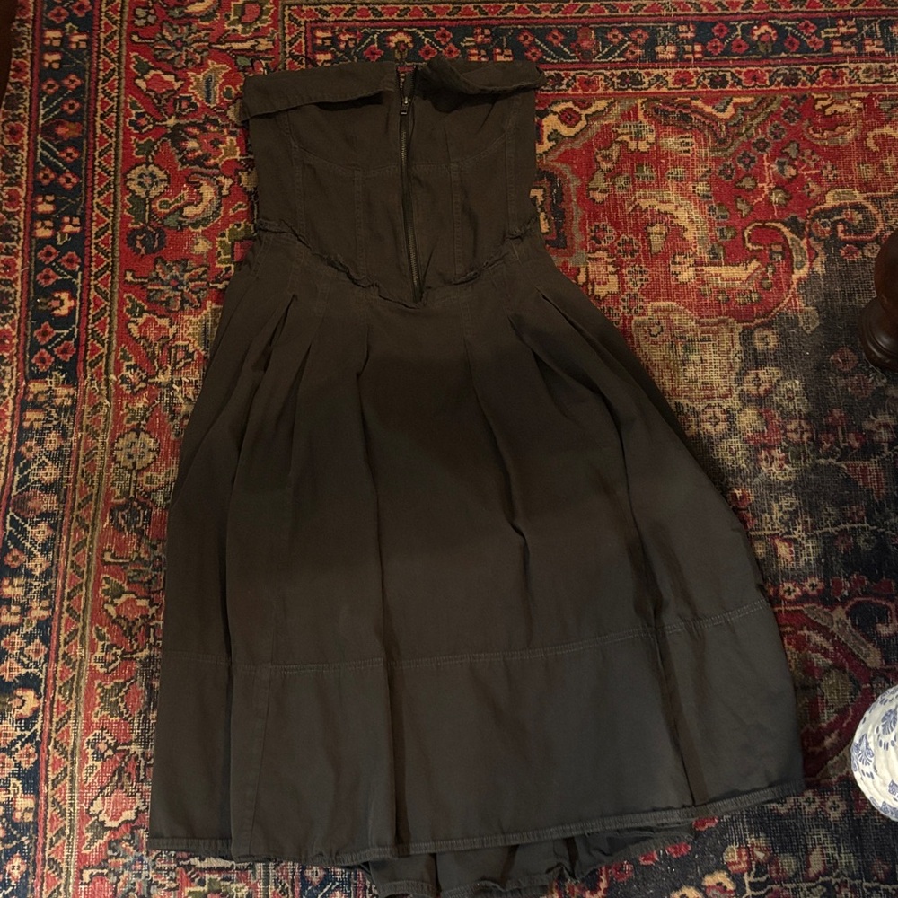 Pilcro Dark Gray Strapless Dress